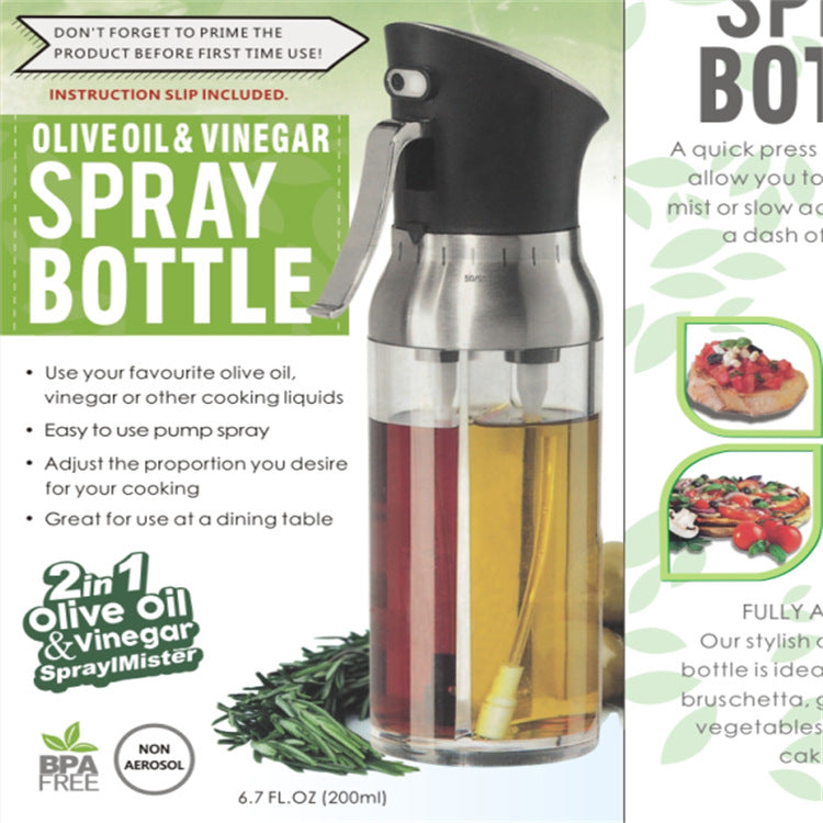 2-in-1 Oil Spray Bottle for Cooking | Kitchen Oil Dispenser Spray