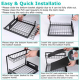 2 Tier Under Sink Organizer - Pull out Storage Rack for Kitchen & Bathroom