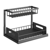2 Tier Under Sink Organizer - Pull out Storage Rack for Kitchen & Bathroom